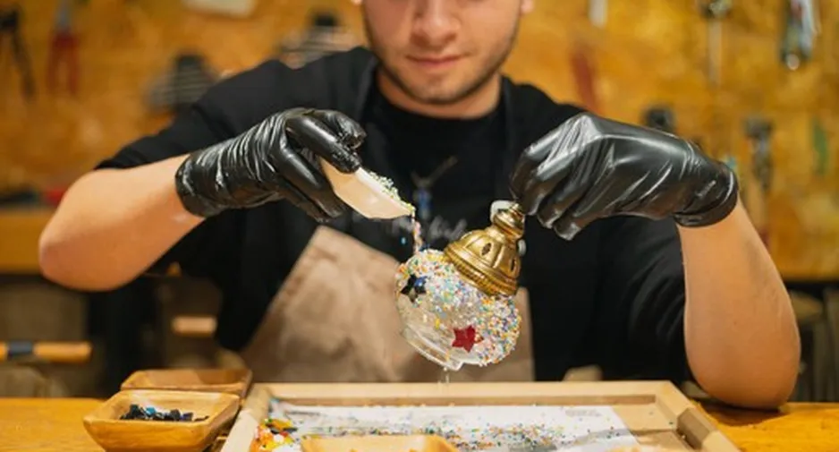 Turkish instrument maker workshop